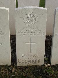 Bailleul Communal Cemetery Extension (Nord) - McSloy, James