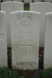 Bailleul Communal Cemetery Extension (Nord) - Peck, W E