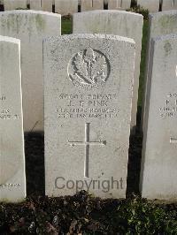 Bailleul Communal Cemetery Extension (Nord) - Pink, J F