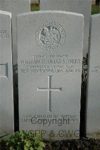Bailleul Communal Cemetery Extension (Nord) - Stokes, William Thomas