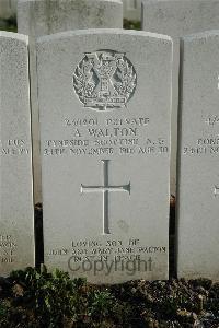 Bailleul Communal Cemetery Extension (Nord) - Walton, Anthony