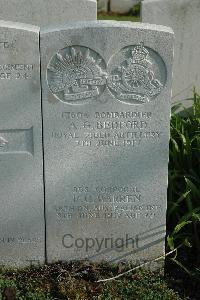 Bailleul Communal Cemetery Extension (Nord) - Warren, Frederick Charles