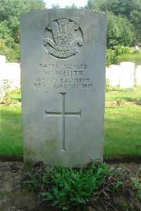Sailly-Au-Bois Military Cemetery - White, W