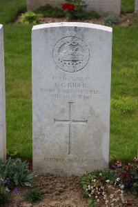 Fienvillers British Cemetery - Rider, Frederick Charles