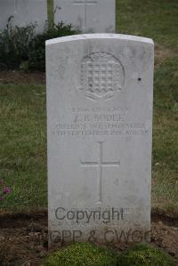 Dantzig Alley British Cemetery Mametz - Bodle, Clifford Raymond