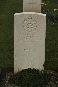 Philosophe British Cemetery Mazingarbe - Allsop, T