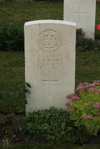 Philosophe British Cemetery Mazingarbe - Brown, C E
