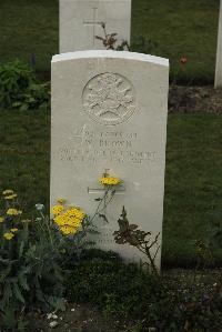 Philosophe British Cemetery Mazingarbe - Brown, W