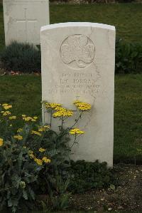 Philosophe British Cemetery Mazingarbe - Jordan, John Charles