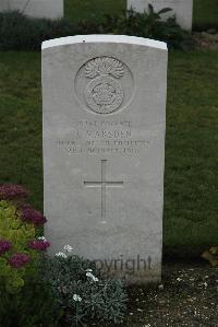 Philosophe British Cemetery Mazingarbe - Marsden, J