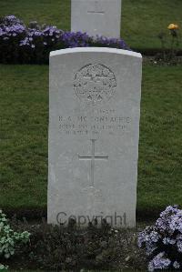 Philosophe British Cemetery Mazingarbe - McConnachie, R A