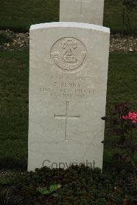 Philosophe British Cemetery Mazingarbe - Penny, F