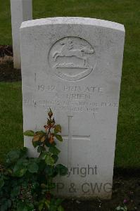 Lillers Communal Cemetery - Brien, A