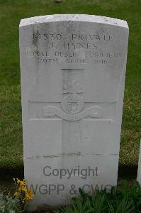 Lillers Communal Cemetery - Hynes, J