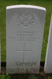 Lillers Communal Cemetery - Radford, W