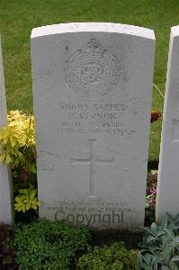 Lillers Communal Cemetery - Vernon, Percy