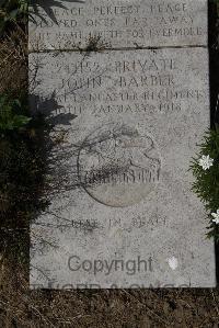 Wimereux Communal Cemetery - Barber, John