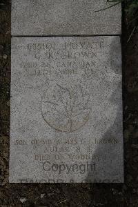 Wimereux Communal Cemetery - Brown, Carl Knapp