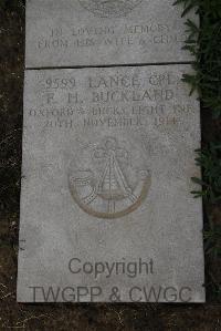 Wimereux Communal Cemetery - Buckland, Fredrick Harvey