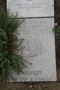 Wimereux Communal Cemetery - Gibbins, H E
