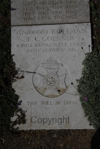Wimereux Communal Cemetery - Goenner, Frederick Charles