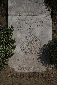 Wimereux Communal Cemetery - Hayes, John