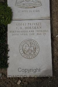 Wimereux Communal Cemetery - Horsman, Francis Albert