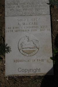 Wimereux Communal Cemetery - MacCabe, A