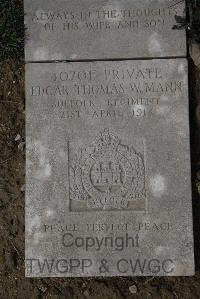 Wimereux Communal Cemetery - Mann, Edgar Thomas