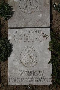 Wimereux Communal Cemetery - Matthews, Cecil Wilmot