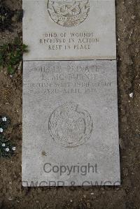Wimereux Communal Cemetery - McBurnie, E