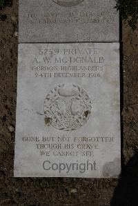 Wimereux Communal Cemetery - McDonald, Alexander Whyte