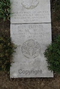 Wimereux Communal Cemetery - McNeill, Hugh