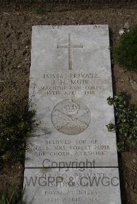 Wimereux Communal Cemetery - Muir, John Haddow
