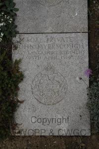 Wimereux Communal Cemetery - Myerscough, John