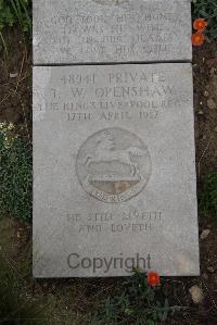Wimereux Communal Cemetery - Openshaw, Thomas Walker