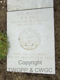 Wimereux Communal Cemetery - Page, William Percy