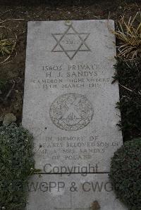 Wimereux Communal Cemetery - Sandys, Hyman Jock