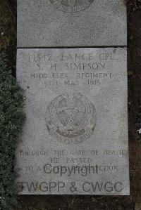 Wimereux Communal Cemetery - Simpson, Sidney Herbert