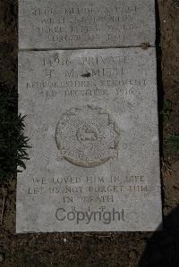 Wimereux Communal Cemetery - Smith, Frank Morgan