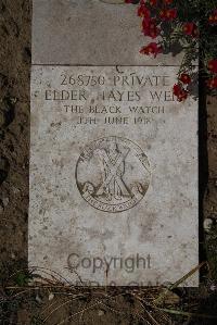 Wimereux Communal Cemetery - Weir, Elder Hayes