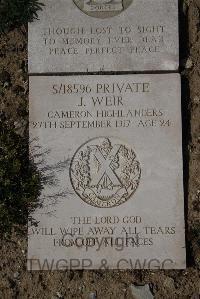 Wimereux Communal Cemetery - Weir, James