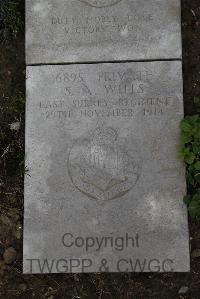 Wimereux Communal Cemetery - Wills, Sydney Alfred
