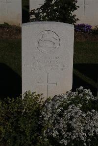 Terlincthun British Cemetery Wimille - Green, W