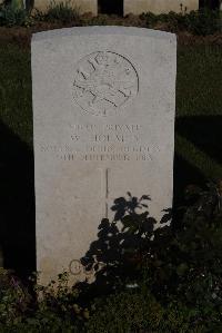 Terlincthun British Cemetery Wimille - Holmes, W