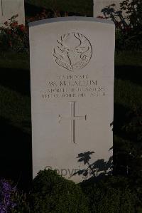 Terlincthun British Cemetery Wimille - McCallum, W