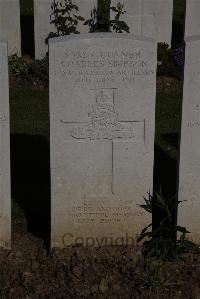 Terlincthun British Cemetery Wimille - Simpson, Charles