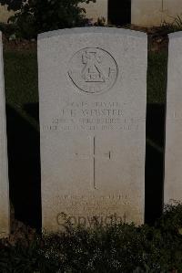 Terlincthun British Cemetery Wimille - Webster, J H