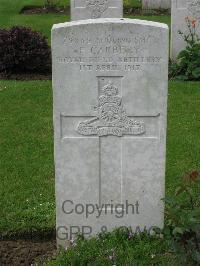 Warlincourt Halte British Cemetery Saulty - Carbery, Francis