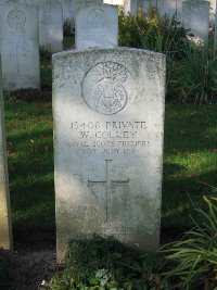 La Kreule Military Cemetery Hazebrouck - Colley, W